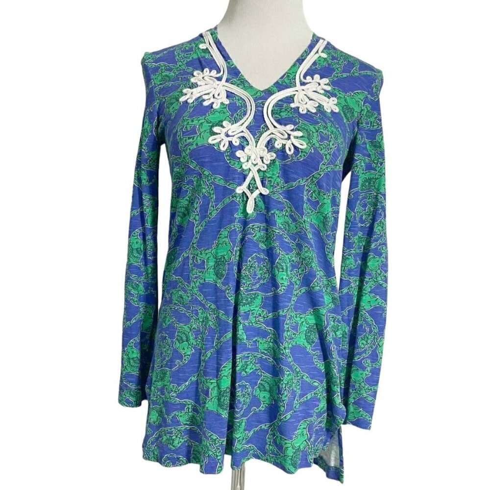 Lilly Pulitzer  XS  Top Blouse Hoodie T Shirt Long Sleeve